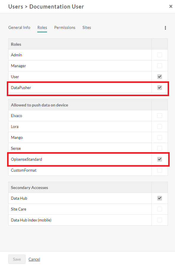 Manual Index User Config