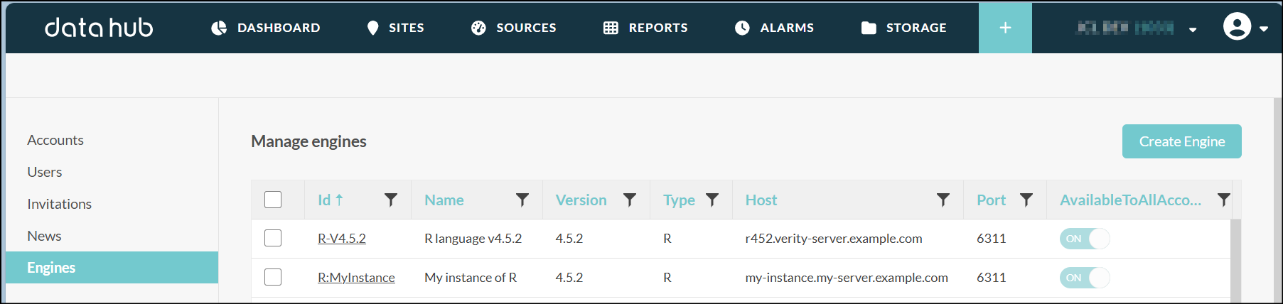 calculated variable engines list