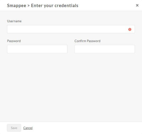 Smappee credentials